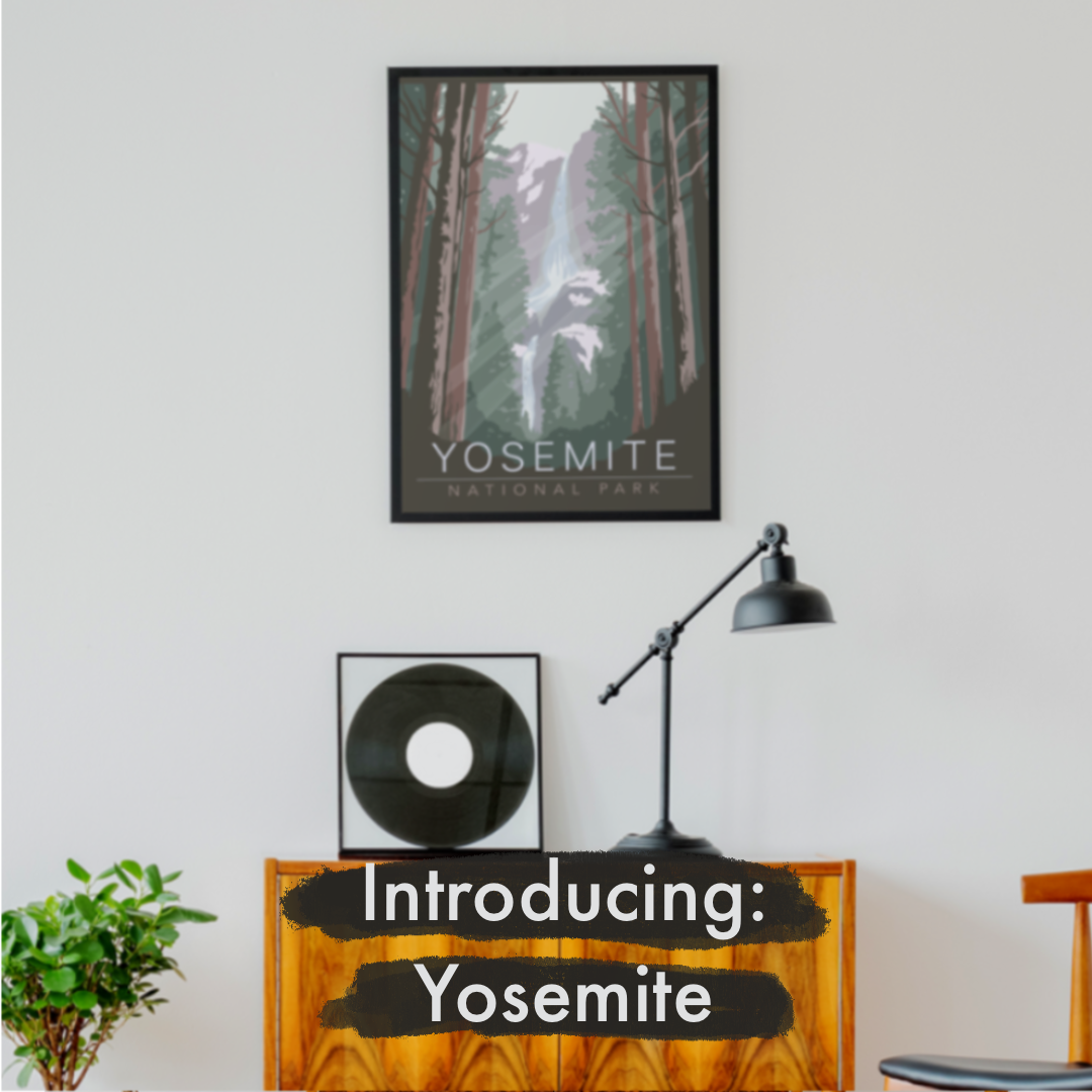 Yosemite art print image - greenhaus prints 