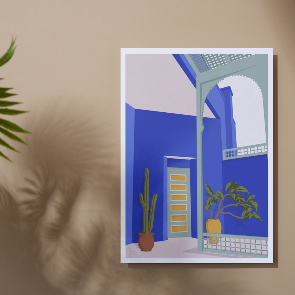 Musee Yves Saint Laurent, Marrakesh II Print