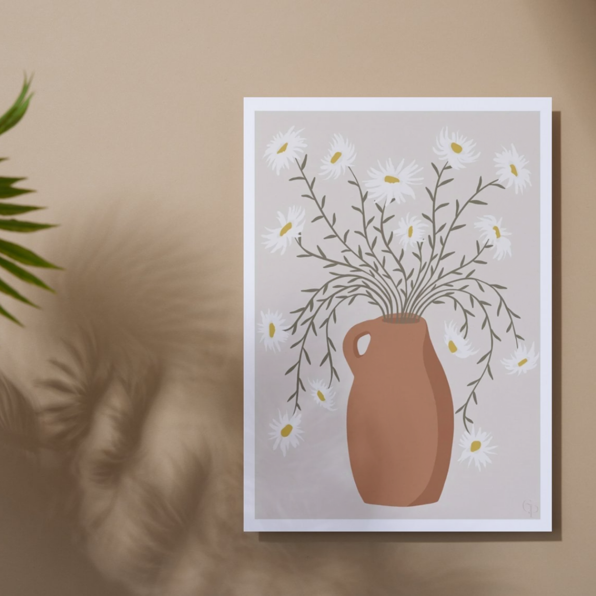 Jug of Daisies Print